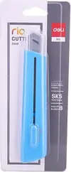 Nož skalpel  Deli široki 18mm 2040 s metalnom vodilicom plavi