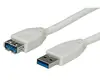 Kabel USB tip A-M<=>USB tip A-Ž  1.8m USB3.0 produžni - ROLINE- bijeli