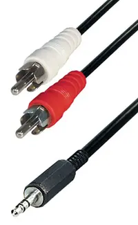 Kabel 2Cinch-M/Klinken-M 3.5Mm 1,5M