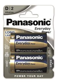 PANASONIC baterije LR20EPS/2BP Alkaline Everyday Power PANASONIC baterije LR20EPS/2BP Alkaline Everyday Power