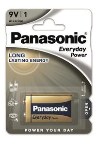 PANASONIC baterije 6LF22EPS/1BP Alkaline Everyday Power PANASONIC baterije 6LF22EPS/1BP Alkaline Everyday Power