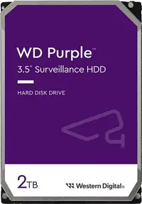 Hard disk 3.5" SATA-3  2TB WESTERN DIGITAL 64MB-cache - Purple Surveillance