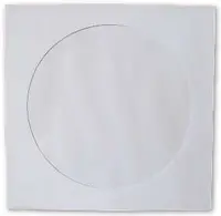 Etui za 1 CD papirnati bijeli s preklopom i prozorom  125x125mm 1/1