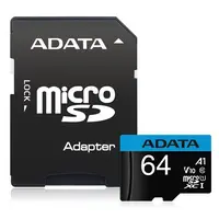 MEM SD MICRO 64GB Premier A1 + ADP AD