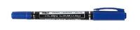 Marker permanentni dvostrani 0,5/1,0mm Deli EU10430 plavi