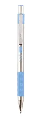 Olovka kemijska  Zebra F301 0,7 pastel plava, plavi ispis