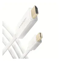 CC MiniDisplayPort > HDMI, 1.8m, Bijeli, RVDM-HI14C2W, AXA