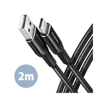 CC USB CM 2.0 <> USB CM, 2,0 m, Crna, HQ, BUCM-CM20AB