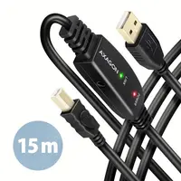 CC USB AM 2.0 -> USB AF, Aktivni produžni, 15m, ADR-215B, AXA CC USB AM 2.0 -> USB AF, Aktivni produžni, 15m, ADR-215B, AXA