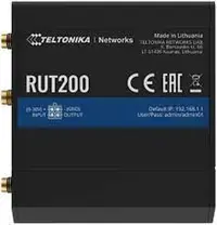 TELTONIKA Router 4G(Cat 4) Industrijski WiFi 2x100Mb port, RUT200