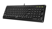 Genius SlimStar Q200, tipkovnica, USB, crna