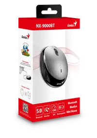 Genius NX 9000BT V2, Bluetooth, srebrna