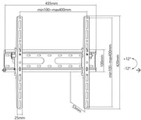 SBOX zidni nosač 32"-70", do 40kg