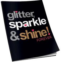 Teka meki uvez A5 karo Connect  sjaj+glitter 40 listova