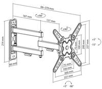 SBOX nosač s duplom rukom 13"- 43", do 20kg