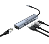 Genius UH-545, 5-u-1 USB 3.0 hub + Ethernet Genius UH-545, 5-u-1 USB 3.0 hub + Ethernet