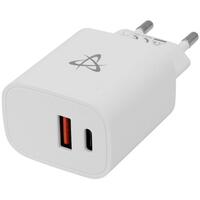 Adapter za napajanje SBOX HC-45 220V=> 1x USB-A + 1x USB-C - kućni punjač QC 45W GaN