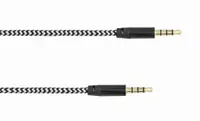 Kabel 3.5mm Stereo Jack-M<=>3.5mm Stereo Jack-M  1.5m Fruity crni SBOX
