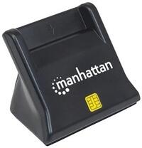 Card reader MANHATTAN Upright za Smart kartice - USB, black