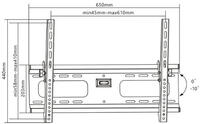 Manhattan TV nosač zidni 32"-70" do 75kg, crni