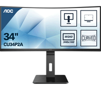 AOC CU34P2A, 34", 2xHDMI, DP, UWQHD, 100Hz