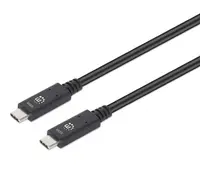 Manhattan kabel USB-C M/M, 4K@60Hz,10 Gbps,1m,crni