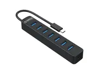 USB HUB ORICO TWC3-7A 7-port USB 3.0, 15cm USB-C