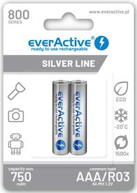 Baterija EVERACTIVE punjiva AAA 750mAh 2/1