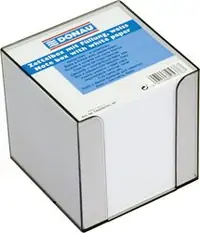 Kocka pvc s papirom 95x95x95mm Donau 7492001PL-09 bijeli papir Kocka pvc s papirom 95x95x95mm Donau 7492001PL-09 bijeli papir