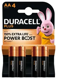 Baterija DURACELL Plus Power Boost AA + 150% extra life 4/1 Baterija DURACELL Plus Power Boost AA + 150% extra life 4/1