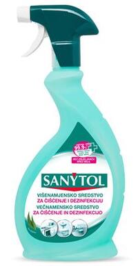 SAN. Sredstvo za dezinfekciju i čišćenje s pumpicom 500ml Sanytol SAN. Sredstvo za dezinfekciju i čišćenje s pumpicom 500ml Sanytol