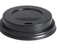 KON. Poklopac za pap. čaše P70, crni, 50/1 (392)
