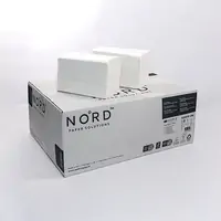 Papirnati ručnici u listićima 24x21cm 2-sl. 15/1 bijeli celuloza Nord