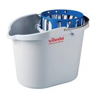 SAN. Kanta pvc s ocjeđivačem Vileda Supermop 10l siva