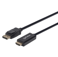 Manhattan kabel DisplayPort to HDMI M/M,1080p,1.8m