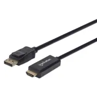 Manhattan kabel DisplayPort to HDMI M/M,1080p,1.8m Manhattan kabel DisplayPort to HDMI M/M,1080p,1.8m