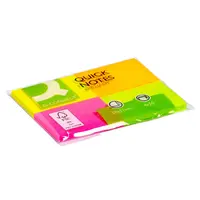 Blok samoljepljivi  38x51mm 4x50 listova neonskih boja Q-Connect Blok samoljepljivi  38x51mm 4x50 listova neonskih boja Q-Connect