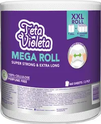 Papirnati ručnici u roli 22 cm 2 sl. 1/1 MEGA Violeta