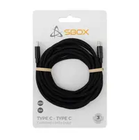 Kabel USB tip C-M<=>USB tip C-M  3.0m - SBOX, 60W