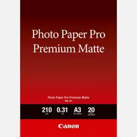 Canon Photo Paper Premium Matte PM101 - A3- 20L Canon Photo Paper Premium Matte PM101 - A3- 20L