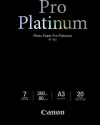 Canon Pro Platinum Pho PT101 - A3 - 20L Canon Pro Platinum Pho PT101 - A3 - 20L