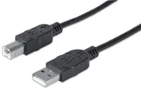 Manhattan kabel USB2.0 AM/BM, za printer,1.8m,crni Manhattan kabel USB2.0 AM/BM, za printer,1.8m,crni