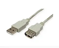 Kabel USB tip A-M<=>USB tip A-Ž  3.0m USB2.0 produžni ROLINE bež Kabel USB tip A-M<=>USB tip A-Ž  3.0m USB2.0 produžni ROLINE bež