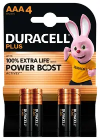 Baterija DURACELL Plus Power Boost AAA + 150% extra life 4/1 Baterija DURACELL Plus Power Boost AAA + 150% extra life 4/1