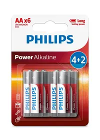 Philips baterije AA, 4+2 komada