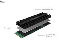 Cooler za M.2 SSD ICY BOX IB-M2HS-701, alu heatsink, 5mm