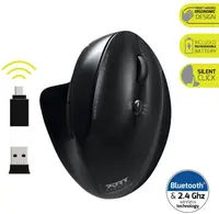 Port miš ergonomski WL/BT, punjivi, vertikalni