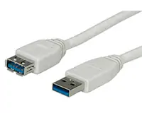 Kabel USB tip A-M<=>USB tip A-Ž  1.8m USB3.0 produžni - ROLINE- bijeli