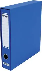 Registrator A4 uski Fornax Office plavi s kutijom Registrator A4 uski Fornax Office plavi s kutijom