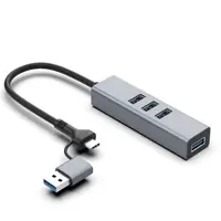USB HUB 3.0 ASONIC N-UH344 eksterni 4-portni, Tip A/C USB HUB 3.0 ASONIC N-UH344 eksterni 4-portni, Tip A/C